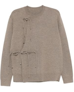 JNBY Chinese-Knotted Jumper - Brown