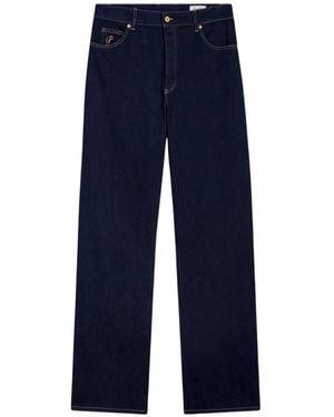 Pence Baggy-Fit Flap-Pocket Jeans - Blue