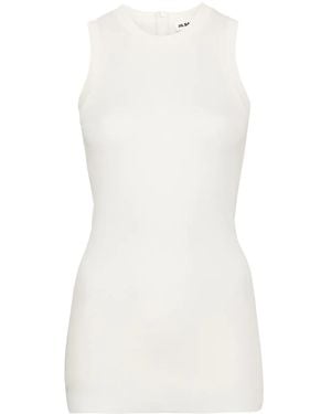 Jil Sander Natural Crepe Silk Top - White