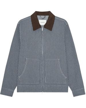 Les Deux Gestreifte Robert Jacke - Blau