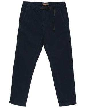 Woolrich Belted Straight-Leg Pants - Blue