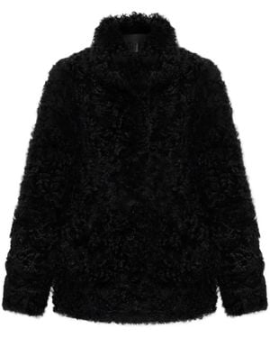 By Malene Birger Abrigo Adeline Reversible De Piel - Negro