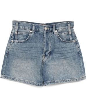 Free People Now Or Never Denim Shorts - Blue
