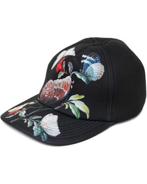 Undercover Butterfly-Print Cap - Black