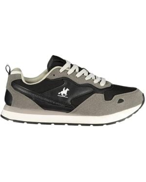U.S. Grand Logo-Print Panelled Trainers - White