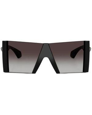 Versace Medusa Geometric-Frame Sunglasses - Black