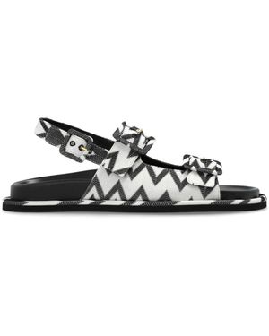 Missoni ジグザグニット サンダル - ホワイト