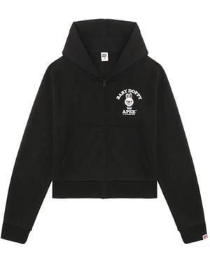 A Bathing Ape Baby Doppy Zip-Up Hoodie - Black