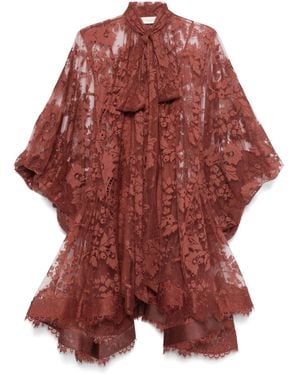 Zimmermann Illustration Mini Dress - Red