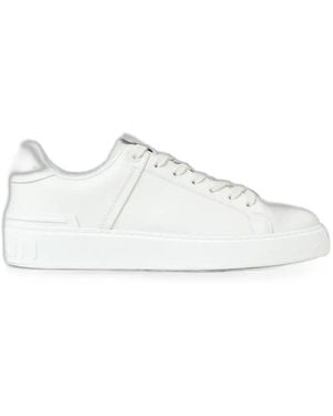 Balmain B-Court Leather Trainers - White
