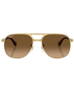 Ray-Ban Bill Max Square-Frame Sunglasses - Metallic