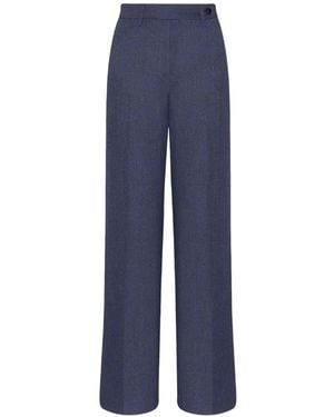 Kiton Pantaloni Dritti - Blu