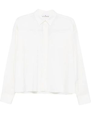 PT Torino Chemise À Col Oversize - Blanc