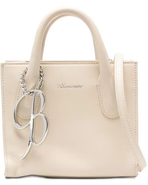 Blumarine Petit Sac Cabas À Breloque Chaîne - Natural
