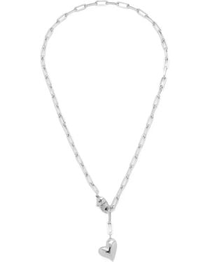 Jenny Bird Collar De Cadena Con Colgante De Corazón - Blanco