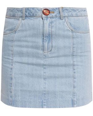 Gestuz Vella Mini Skirt - Blue