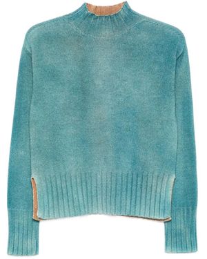 AROVESCIO High-Neck Jumper - Green