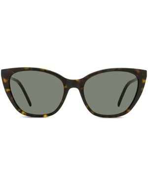 Saint Laurent Lunettes De Soleil M69 À Monture Papillon - Marron
