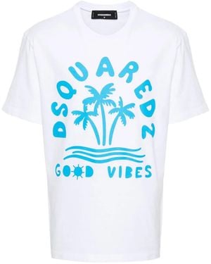 DSquared² ロゴ Tシャツ - ブルー