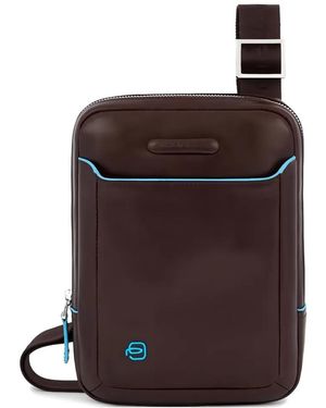 Piquadro Leather Laptop Bag - Brown