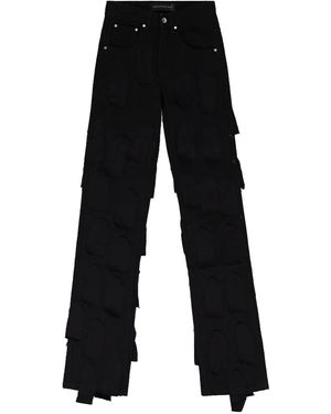 Who Decides War Button-Fastening Denim - Black