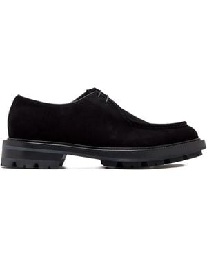 Neil Barrett Lace-Up Suede Derby Shoes - Black