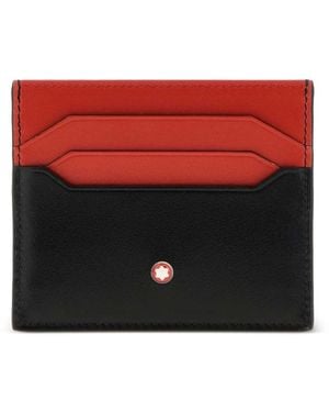 Montblanc Logo-Plaque Card Holder - Red