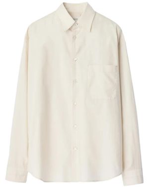 Lemaire Washed Chest-Pocket Shirt - White
