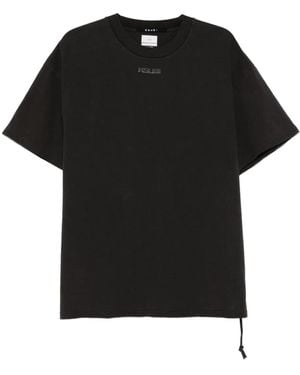 Ksubi T-Shirt mit Kordelzug - Schwarz