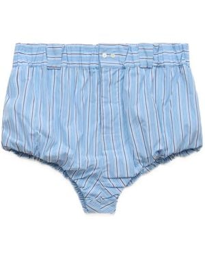 Marni Light Striped Poplin Bloomers - Blue