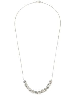 DAGGER Bead-Embellished Necklace - White