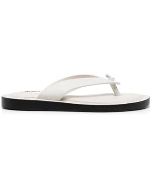 Jil Sander レザーサンダル - ホワイト