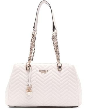 Guess Anning Shoulder Bag - Natural