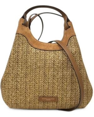 Gianni Chiarini Medium Dua Woven Tote Bag - Metallic