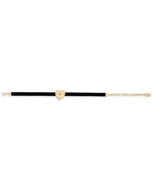 Dolce & Gabbana Dg Heart Velvet Bracelet - White