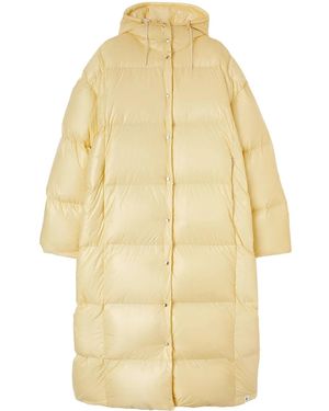 Jil Sander Hooded Padded Parka Coat - Yellow