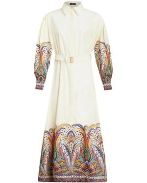 Etro Paisley Belted Maxi - Natural