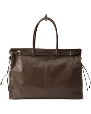 Prada Bonny Tote Bag Aus Leder - Braun