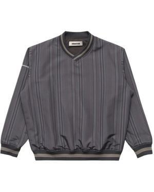 METALWOOD STUDIO Logo-Motif V-Neck Sweatshirt - Grey