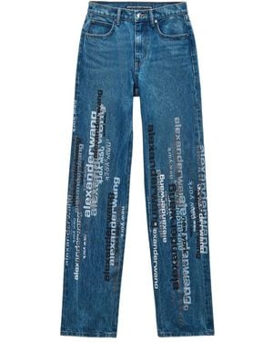 Alexander Wang ロゴ ジーンズ - ブルー