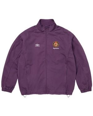 Supreme X Umbro Zip-Up Cotton Track Jacket - Purple