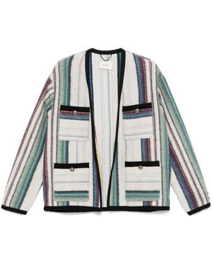Dorothee Schumacher ストライプ カーディガン - ナチュラル