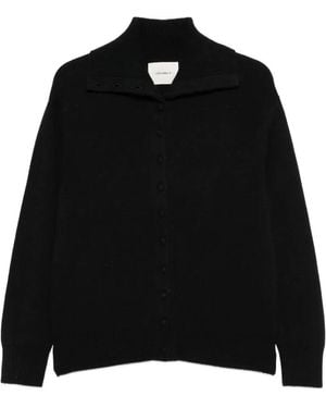 Lisa Yang Denie Cardigan Mit Stehkragen - Schwarz