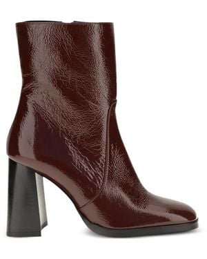 Stuart Weitzman High-Heeled Ankle Boots - Brown