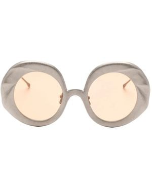 Rigards Round Frame Sunglasses - Natural