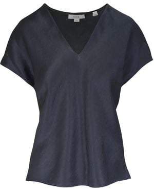 Vince V-Neck Top - Blue