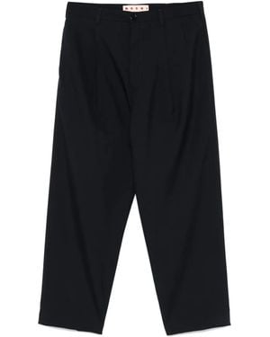 Marni Virgin-Wool Trousers - Blue