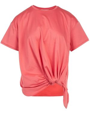 Club21 Joanna Knot-Detail T-Shirt - Pink