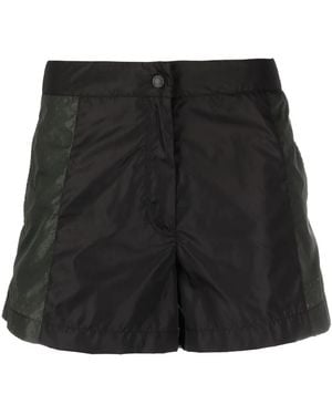 Moncler Logo-Embossed Two-Tone Shorts - Black