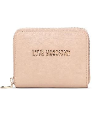 Love Moschino Zip-closure logo-detail wallet - Natur